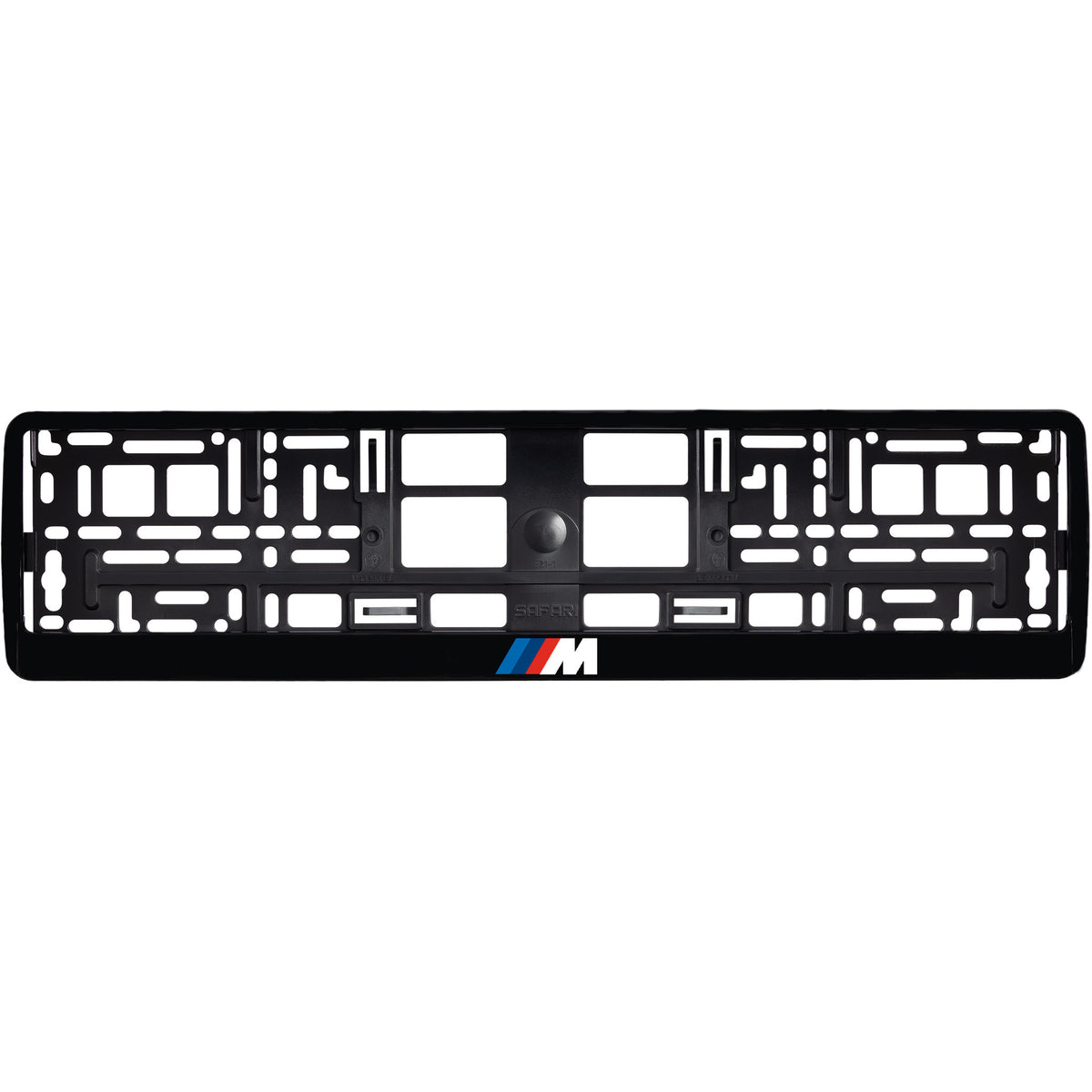 
        Gloss Black license plate frame with bmw m logo
     
