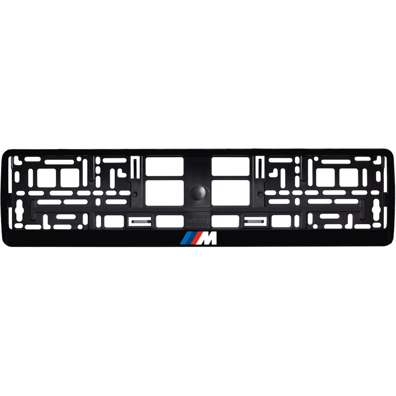 ///M Gloss Black License Plate Frame