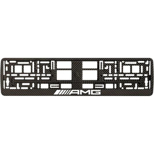 AMG Carbon Style License Plate Frame