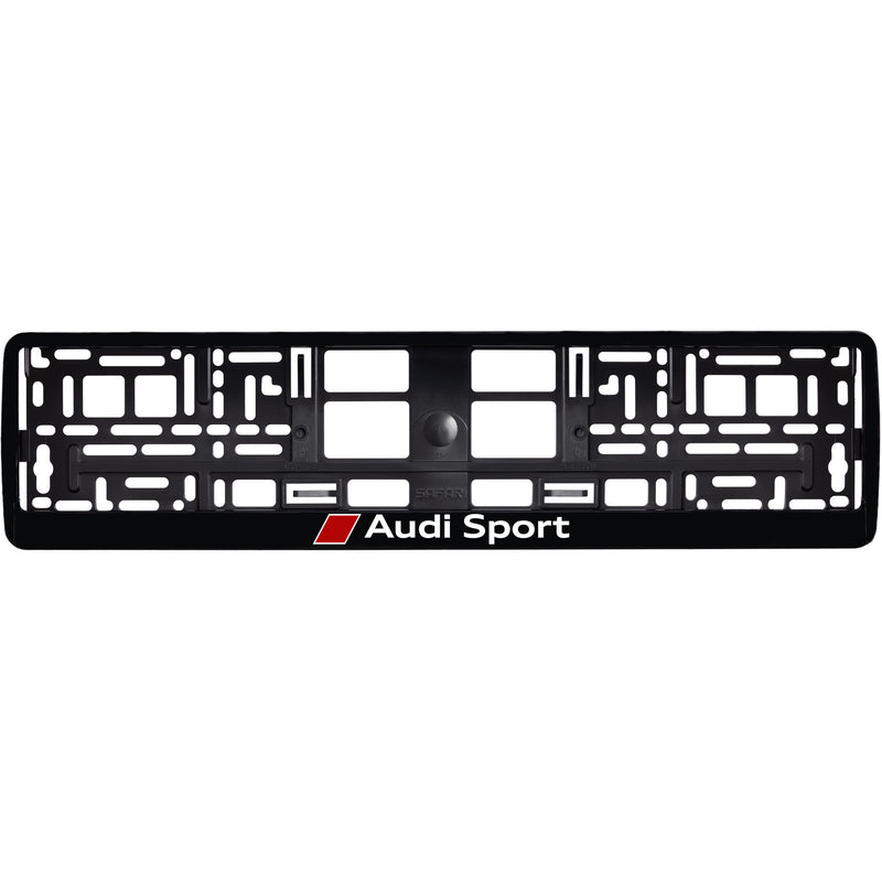 Audi Sport Hochglanzschwarz Kennzeichenhalter