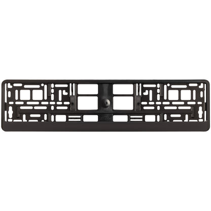 black license plate frame