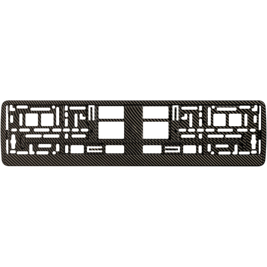carbon style license plate frame