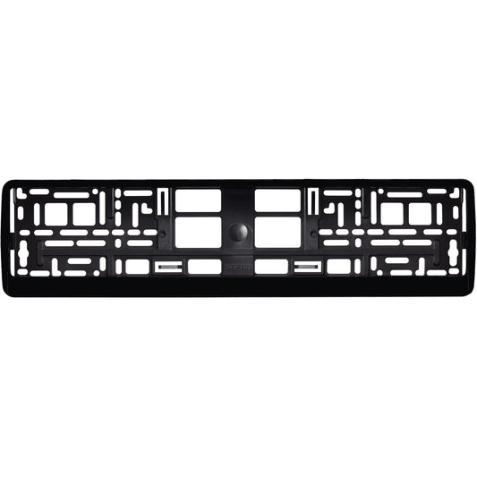 gloss black license plate frame