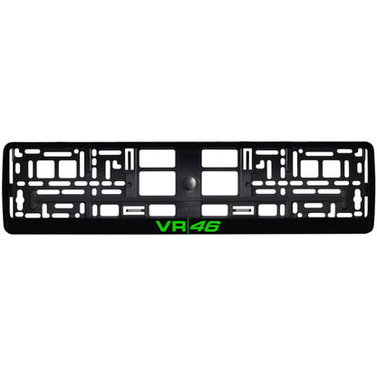 custom gloss black license plate frame with logo