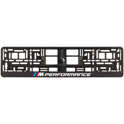 black license plate frame m performance logo style 2