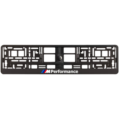 black license plate frame m performance logo style 3