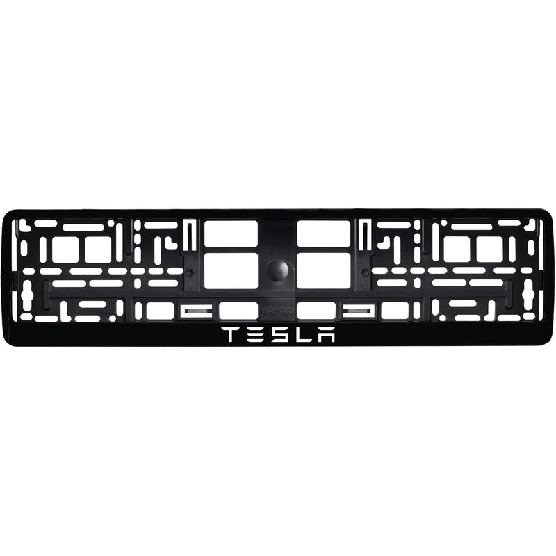 Tesla Рамка за номер черен гланц